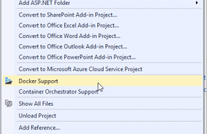 Add Docker Support to existing project